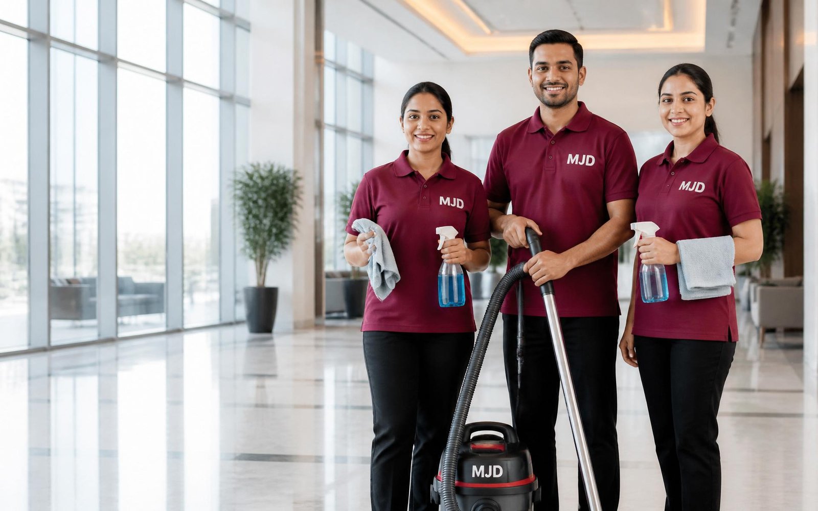 MJD professional cleaner at work in Bahrain